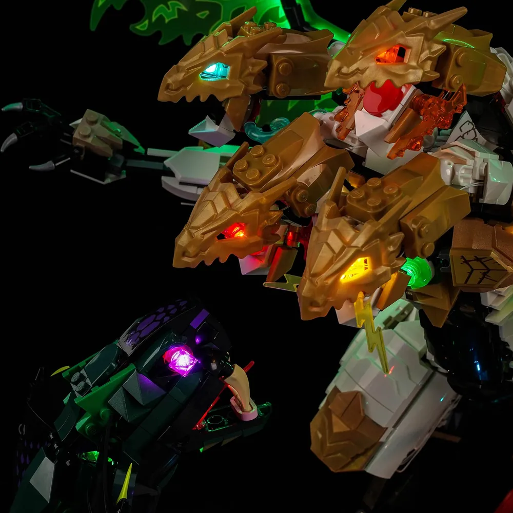 Remote control version of BrickBling light kit enhancing display