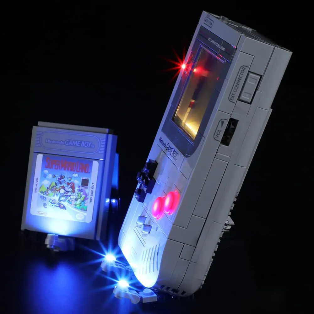 Thicker wires in Lightailing kit for LEGO Game Boy set