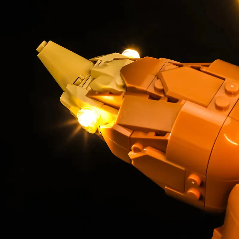 Lightailing harness wiring integrated on LEGO Eevee 72151