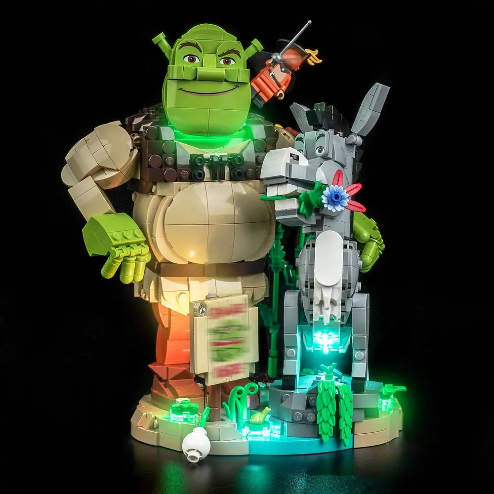 BrickBling light kit for LEGO Shrek 72423 with modular micro-LEDs