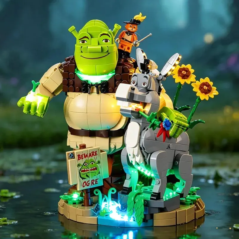 Lightailing light kit for LEGO Shrek 72423 with integrated harness