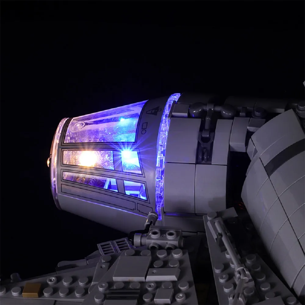 LEGO UCS Falcon 75192 showing BrickBling direct lighting effect