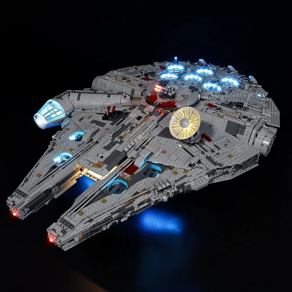 Game of Bricks light kit for LEGO Millennium Falcon 75192 with modular expansion boards