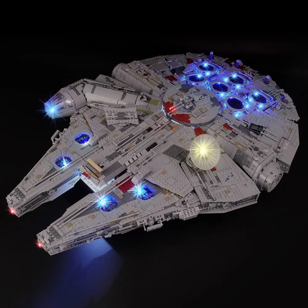 Lightailing kit for LEGO Millennium Falcon 75192 with pre-soldered harness