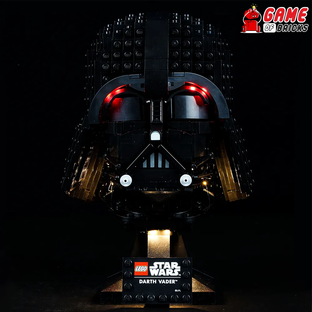Game of Bricks LED kit for LEGO Darth Vader Helmet 75304 with expansion boards