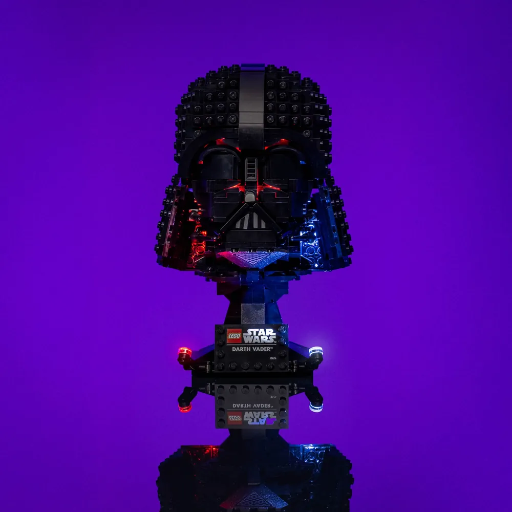 LightMyBricks LED kit for LEGO Darth Vader Helmet 75304 with premium components