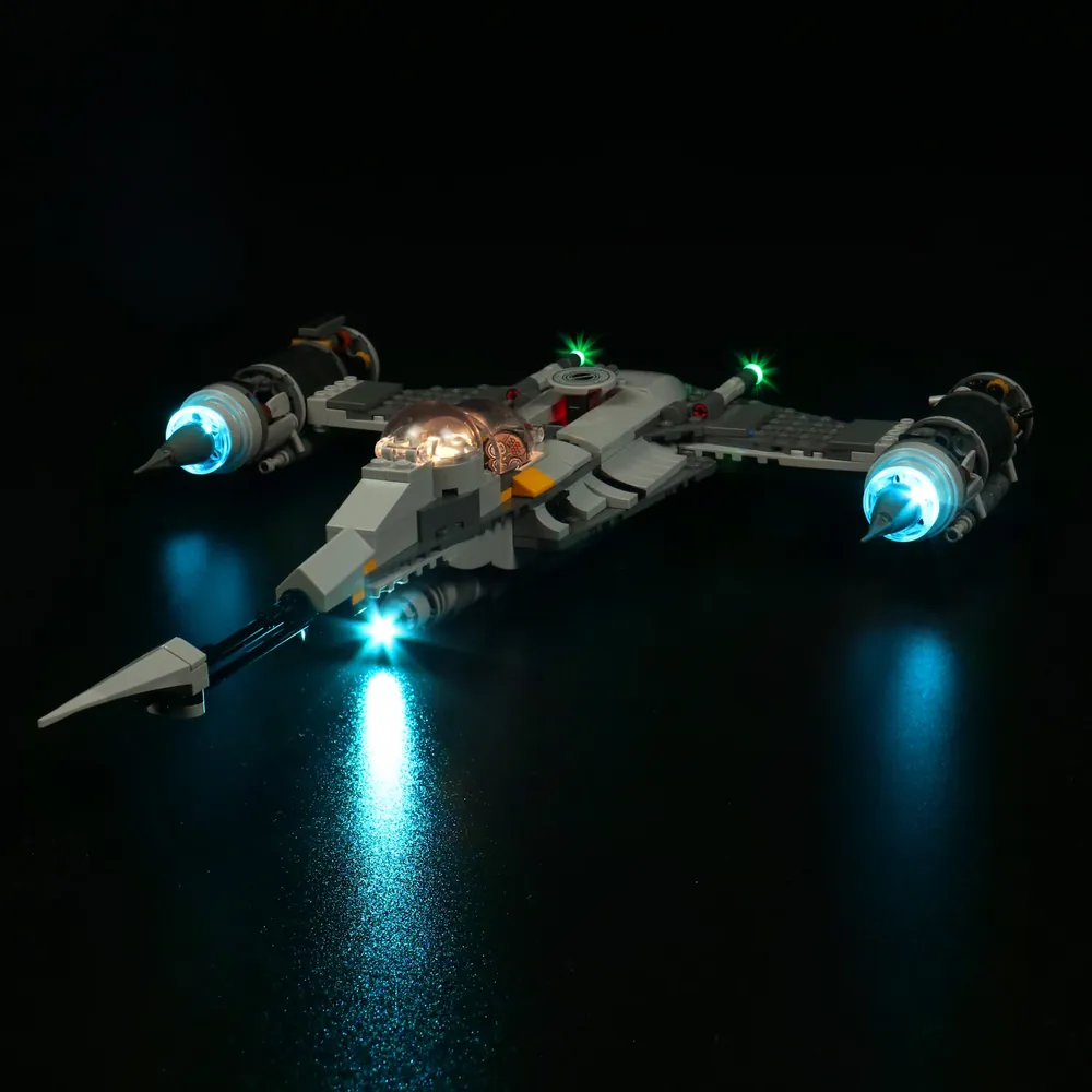 BrickBling LED kit for LEGO N-1 Starfighter, engine glow and cockpit lights