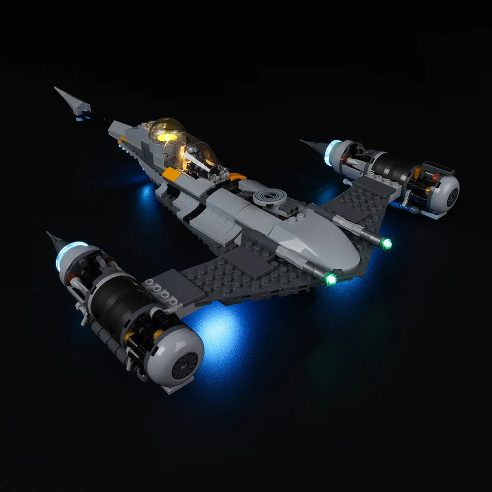 Game of Bricks LED light kit for LEGO N-1 Starfighter, thruster and canopy lighting