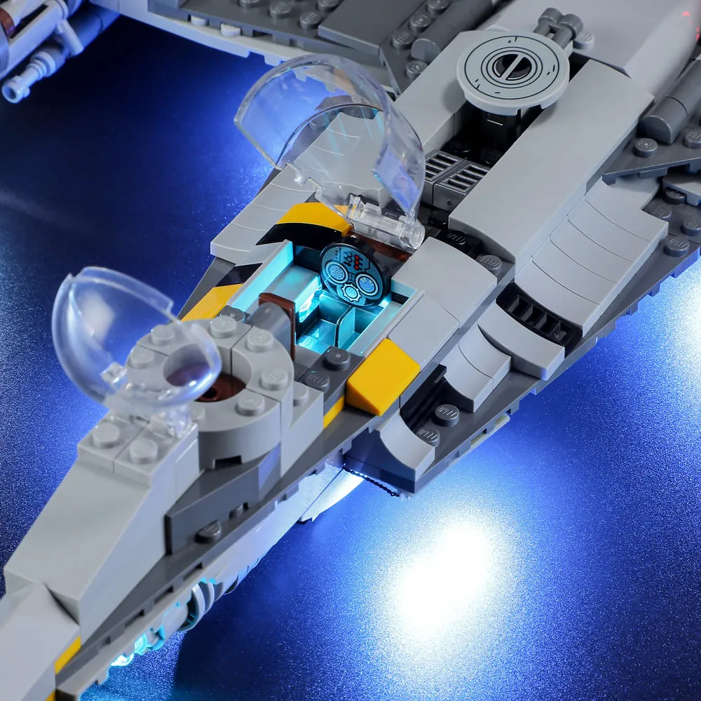 LEGO Mandalorian N-1 Starfighter with Lightailing pre-soldered harness