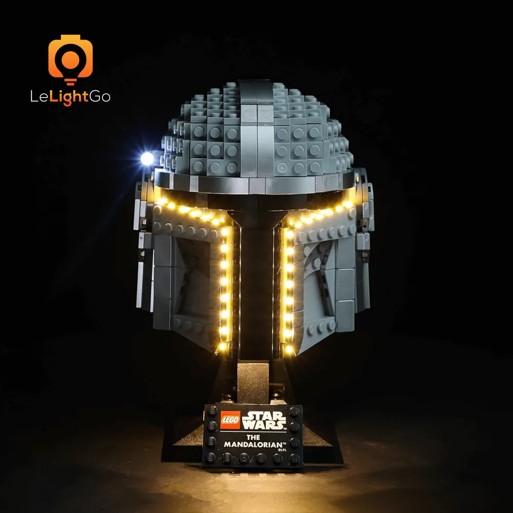 LeLightGo LED kit for LEGO Mandalorian Helmet 75328