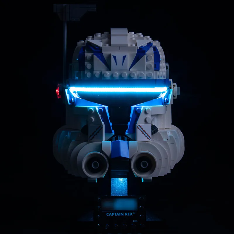 BrickBling LED kit for LEGO Captain Rex Helmet 75349 with modular micro-LEDs