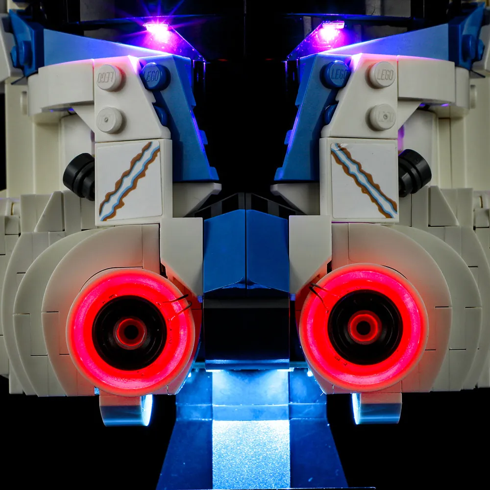 Lightailing display lighting installed on LEGO Captain Rex helmet