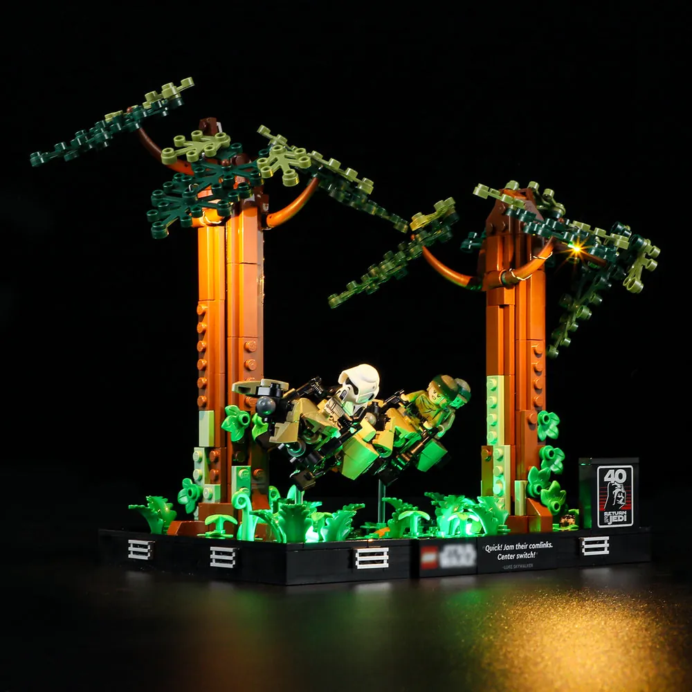 Lightailing pre-soldered harness lighting LEGO Endor Speeder Chase Diorama