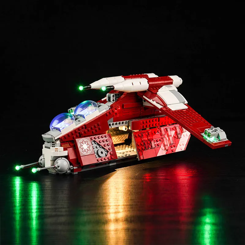 BrickBling LED kit for LEGO Coruscant Guard Gunship 75354 with micro LEDs and remote control option