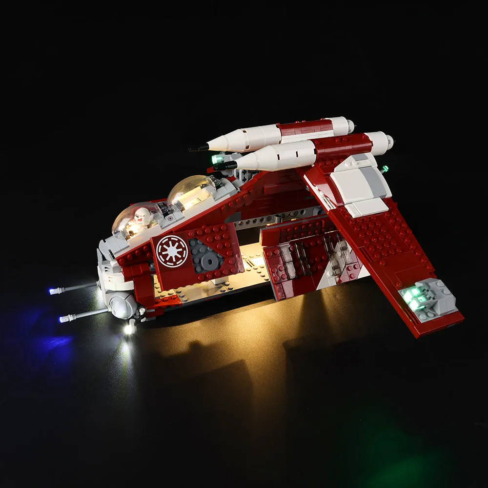 Game of Bricks LED kit for LEGO Coruscant Guard Gunship 75354 with modular expansion boards