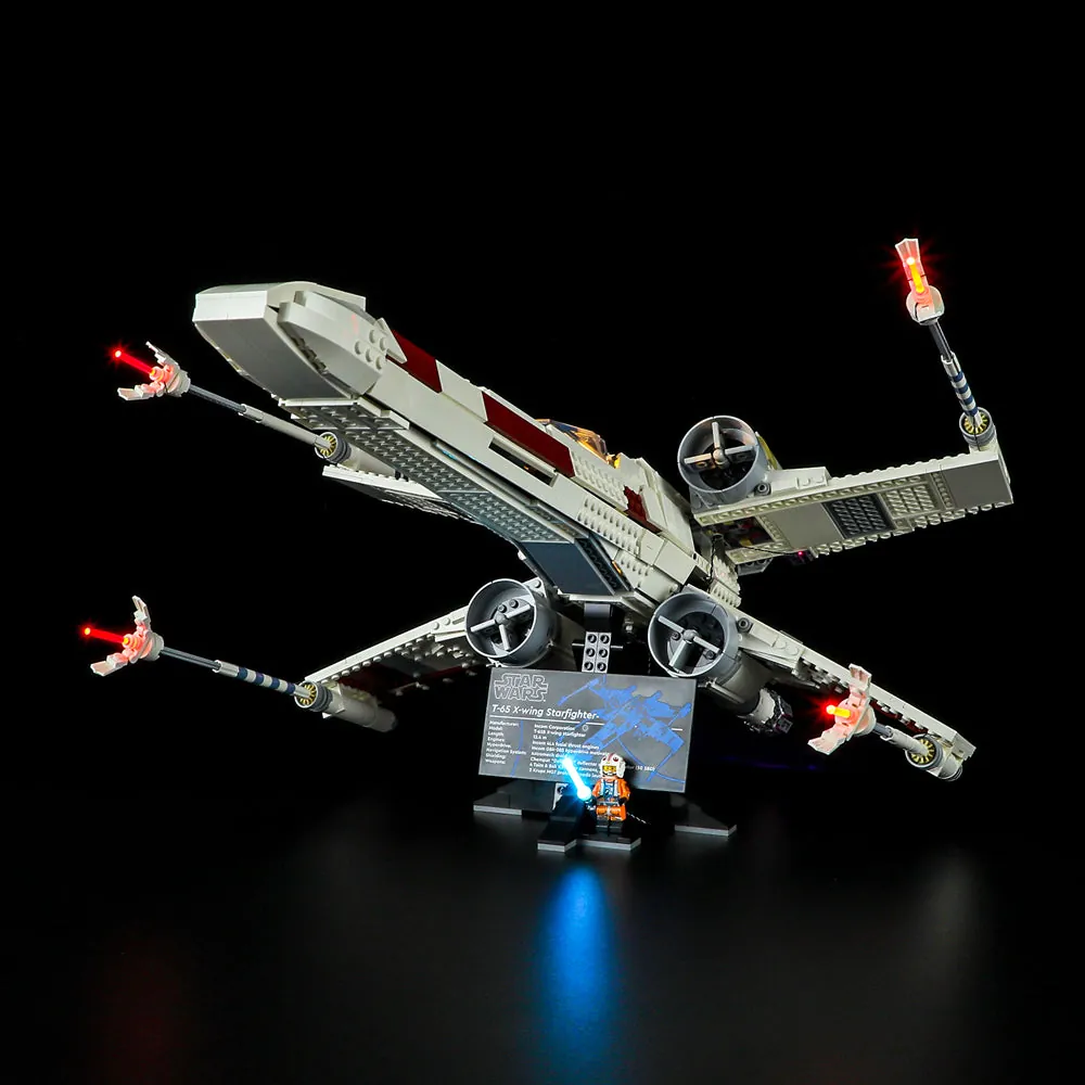 Lightailing LED kit for LEGO UCS X-Wing Starfighter 75355 with pre-soldered harness