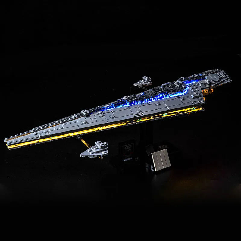 BrickBling LED kit for LEGO Executor Super Star Destroyer 75356 showing engine and bridge lights