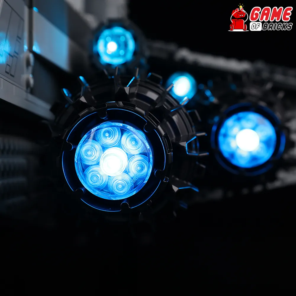 Game of Bricks Venator lighting: engine and hangar illumination