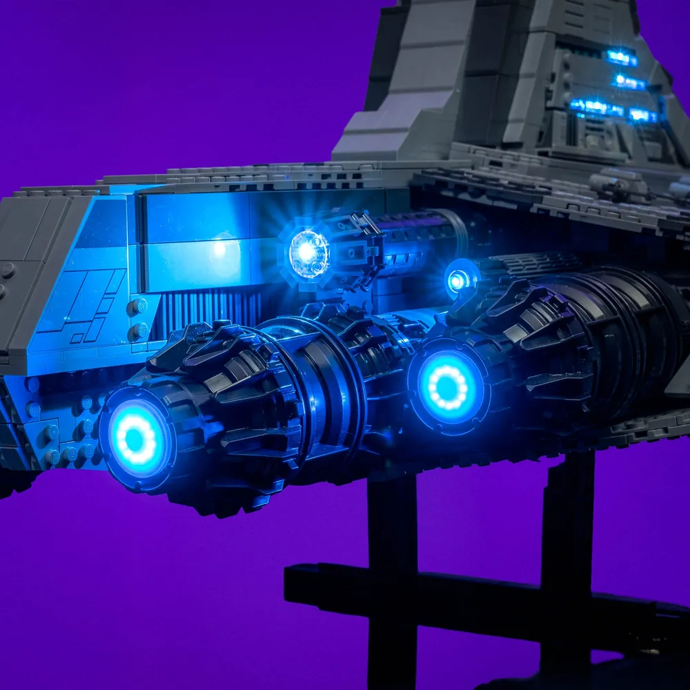 Light My Bricks Venator lighting kit: detailed engine glow