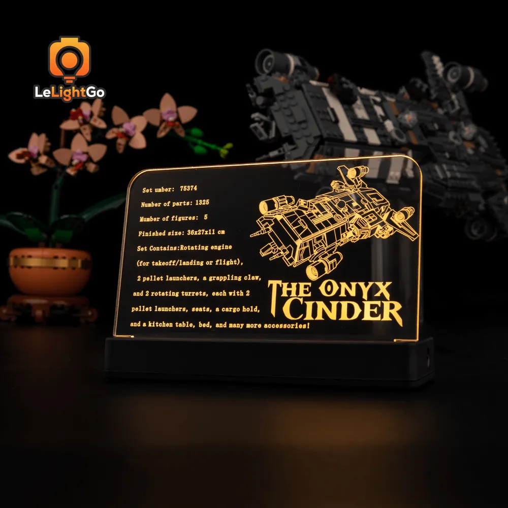 LeLightGo micro-LED wiring for Onyx Cinder nameplate