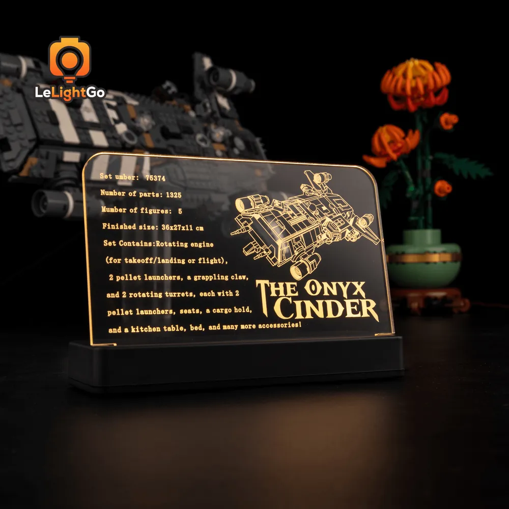 Onyx Cinder with LeLightGo nameplate illuminated
