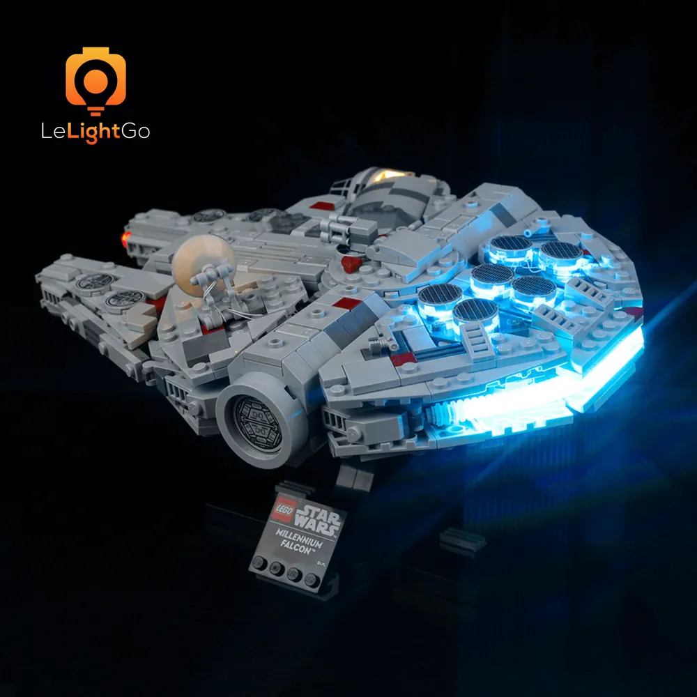 LeLightGo LED kit for LEGO Millennium Falcon 75375 micro LEDs