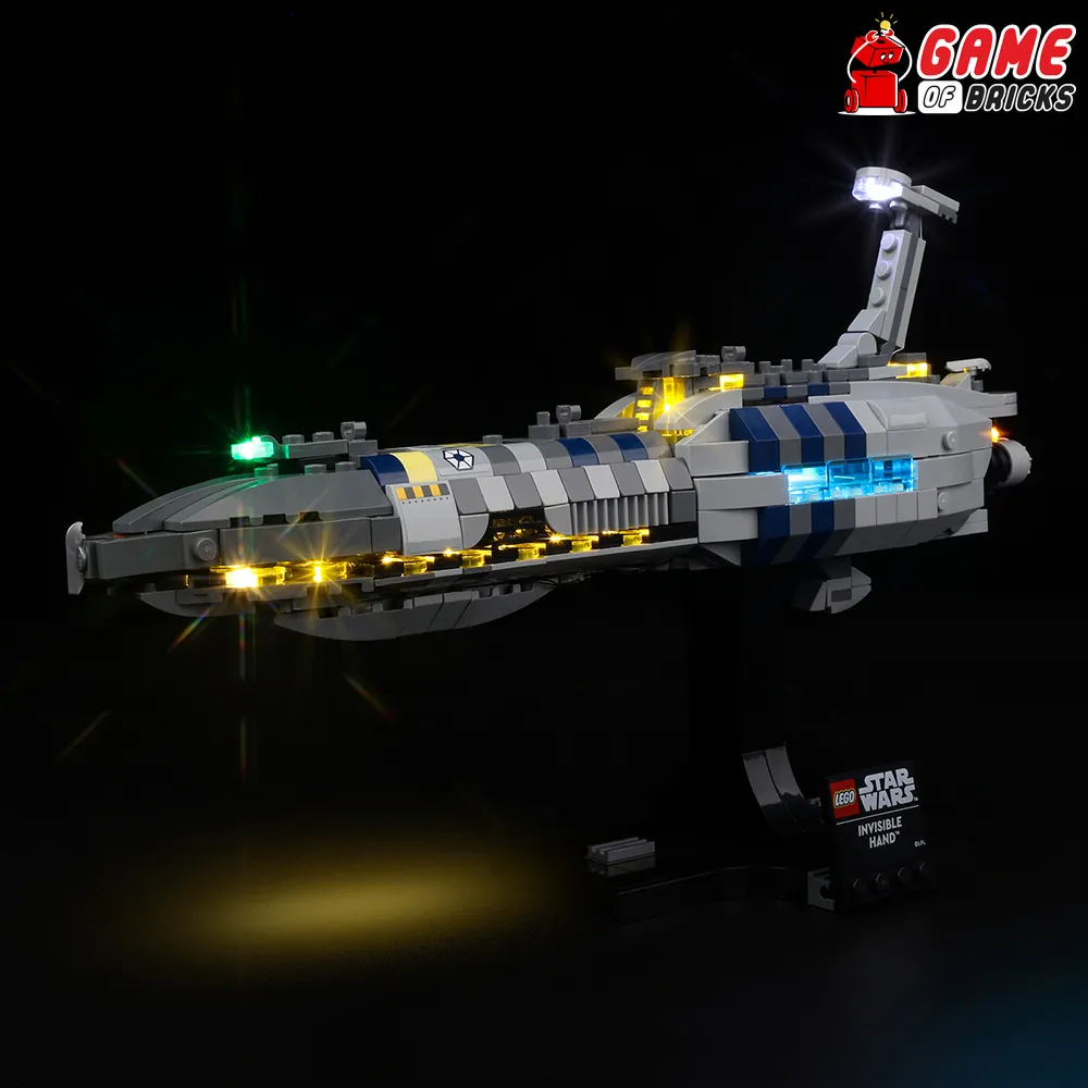 Game of Bricks LED kit for LEGO Invisible Hand 75377, expansion board