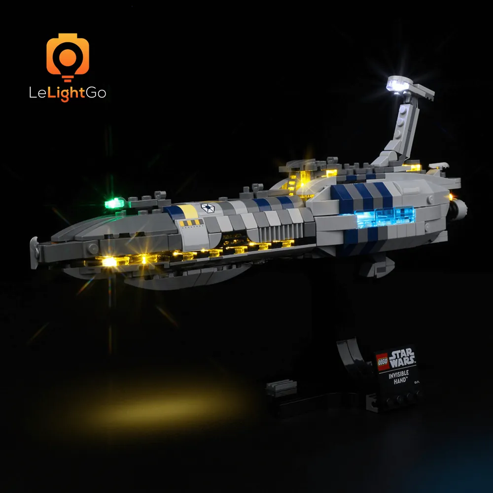 LeLightGo LED kit for LEGO Invisible Hand 75377, micro-LEDs