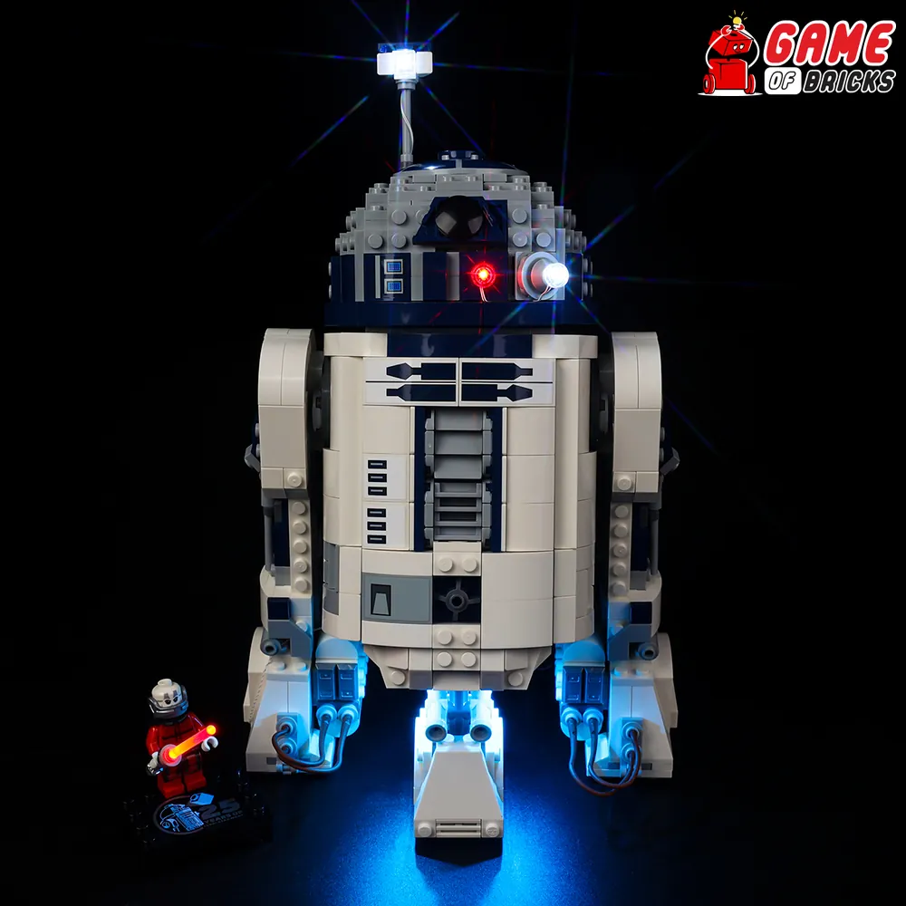 Game of Bricks LED kit for LEGO R2-D2 75379 with modular expansion boards