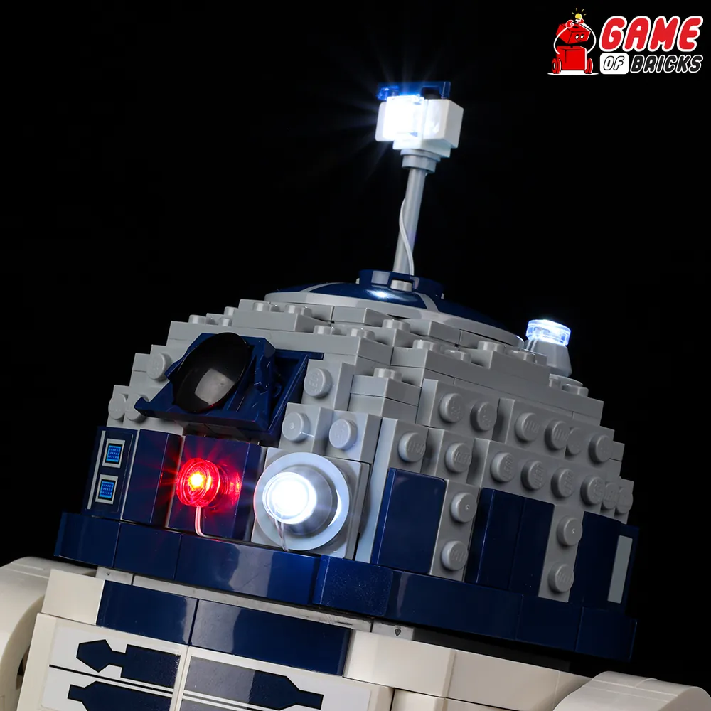 Game of Bricks standard gauge wires and expansion board installation on R2-D2