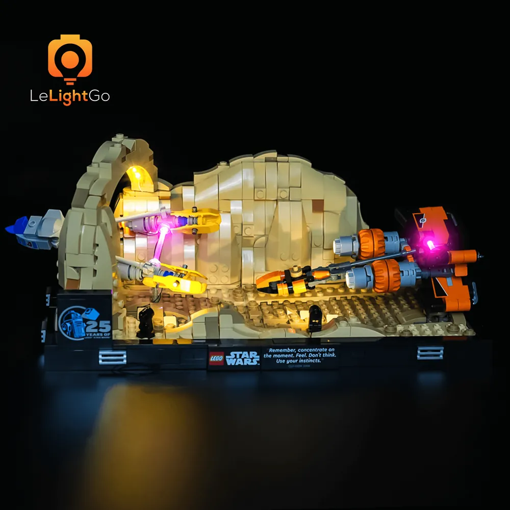 LeLightGo LED kit for LEGO Mos Espa Podrace Diorama 75380