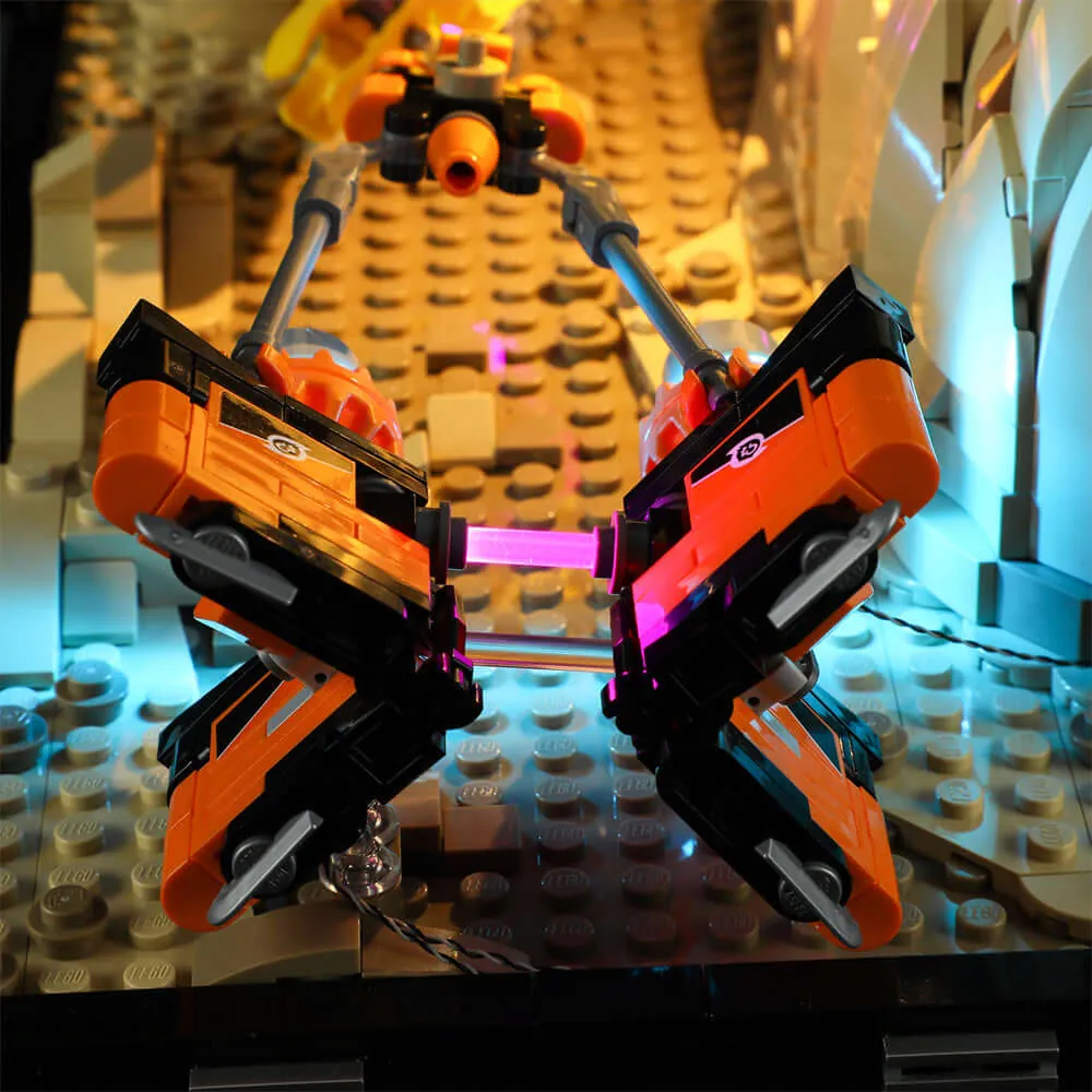Lightailing lighting effect on LEGO 75380 desert scene
