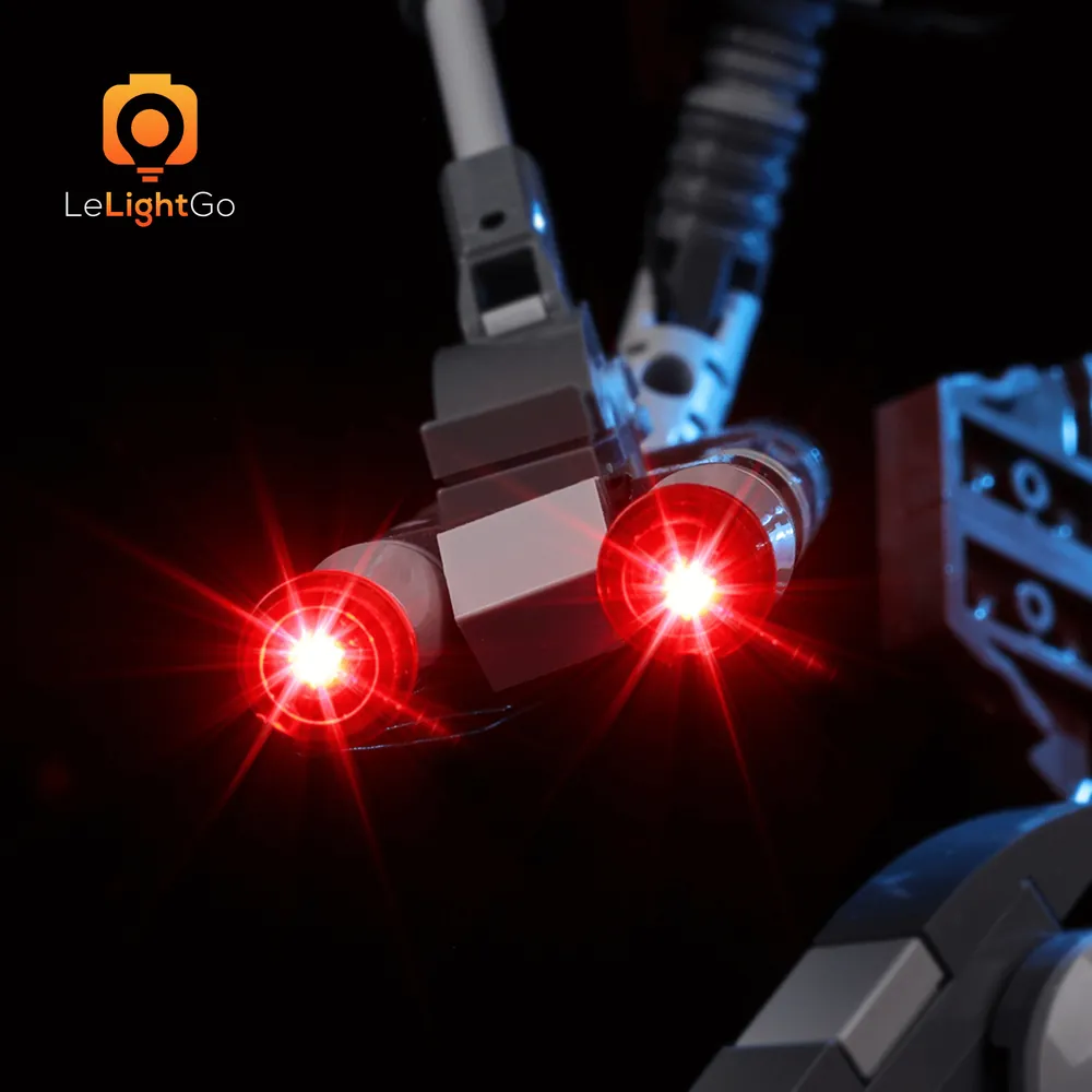 LeLightGo micro-LEDs along Droideka's armored shell