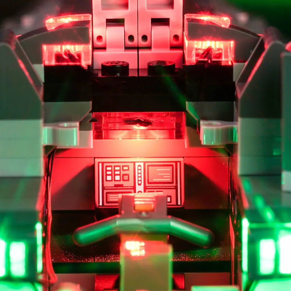 BrickBling LED kit for LEGO 75383 brightens the rear engine area