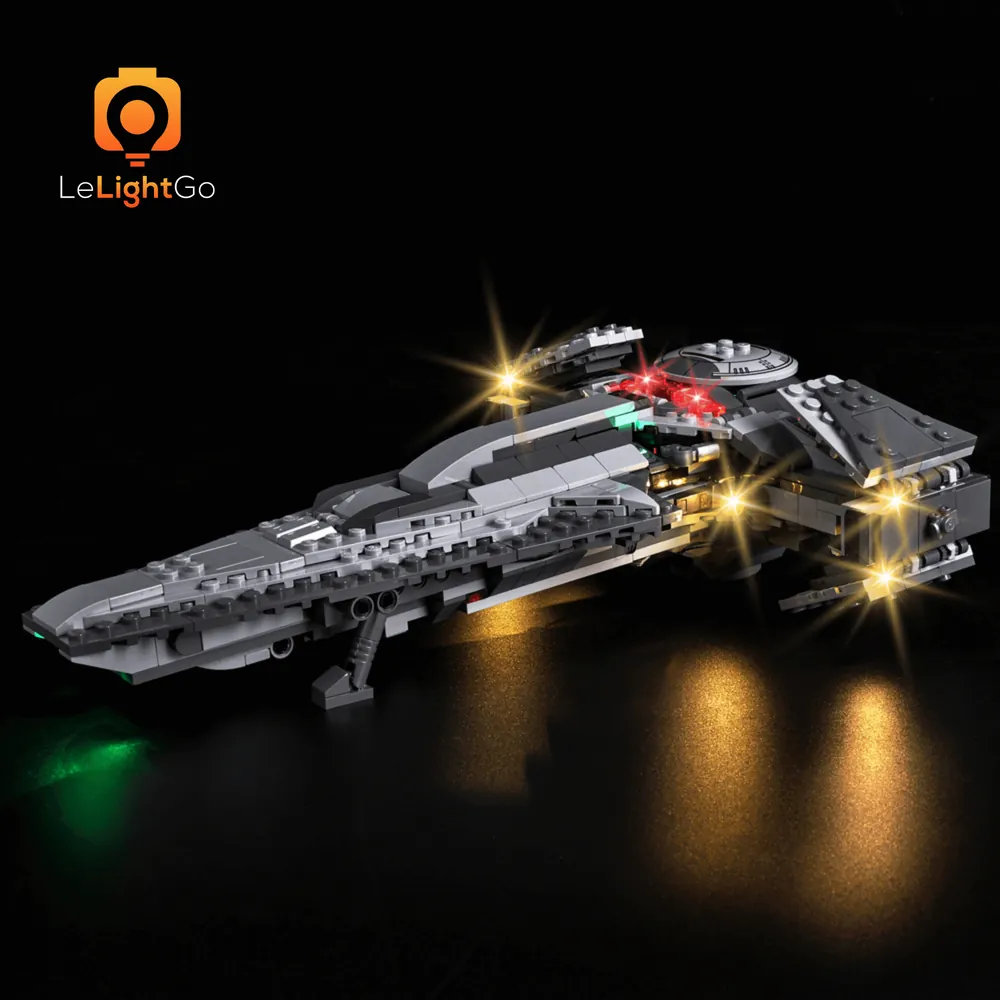 LeLightGo LED kit for LEGO 75383 lights the cockpit area