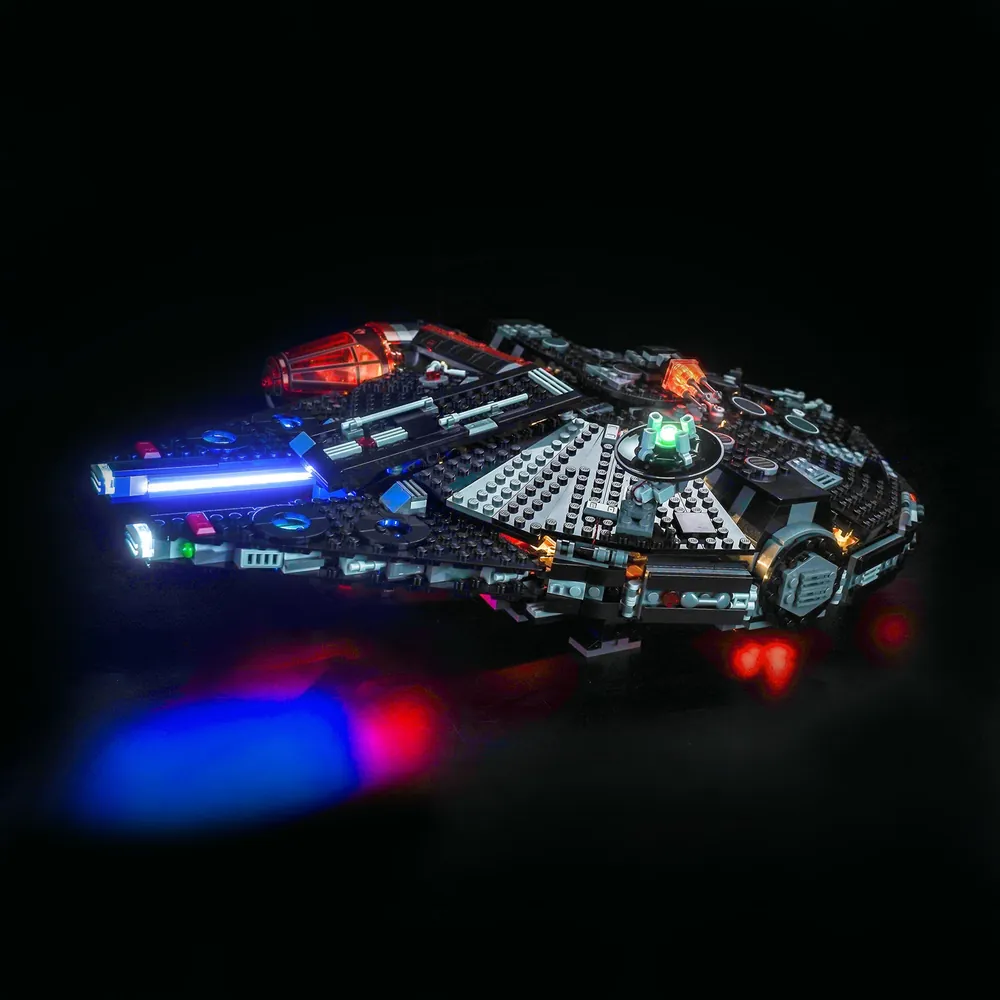 BrickBling LED kit for LEGO Star Wars The Dark Falcon 75389 illuminating engines and cockpit