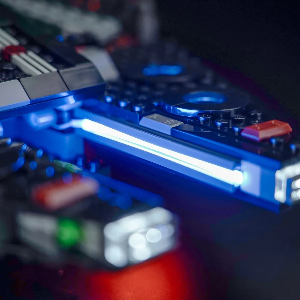 BrickBling modular micro-LEDs for The Dark Falcon 75389, classic vs remote versions