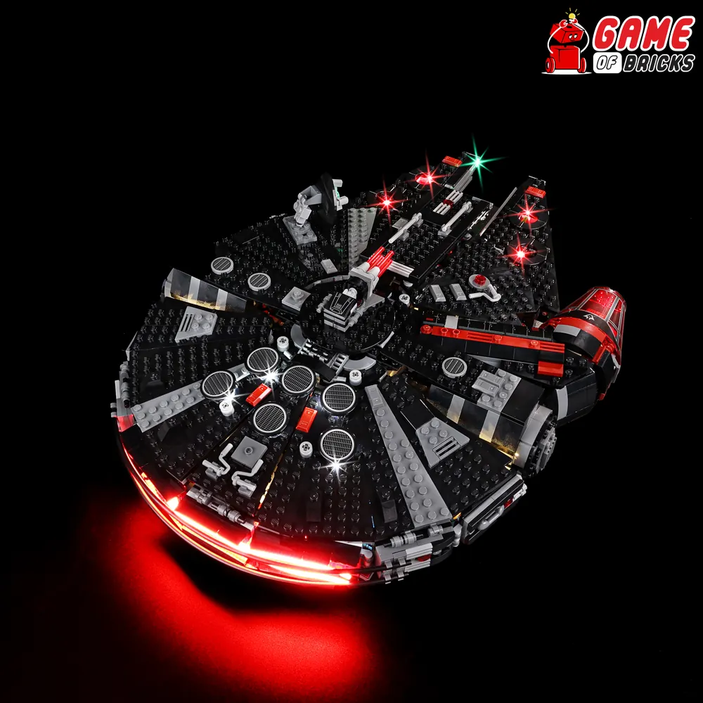 Game of Bricks LED light kit for LEGO Star Wars The Dark Falcon 75389 with expansion boards