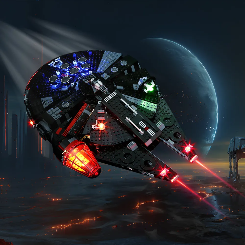 Lightailing pre-soldered LED light kit for LEGO Star Wars The Dark Falcon 75389