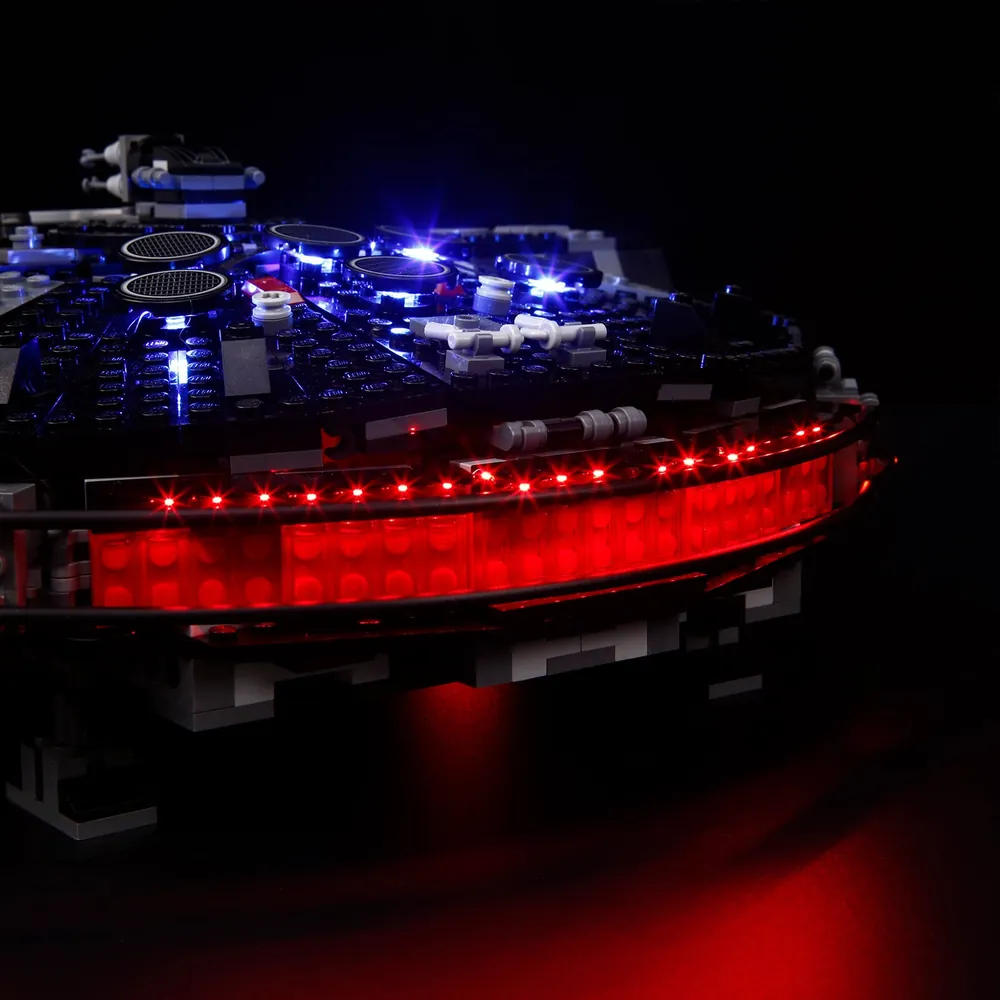 Lightailing integrated harness for The Dark Falcon 75389 lighting