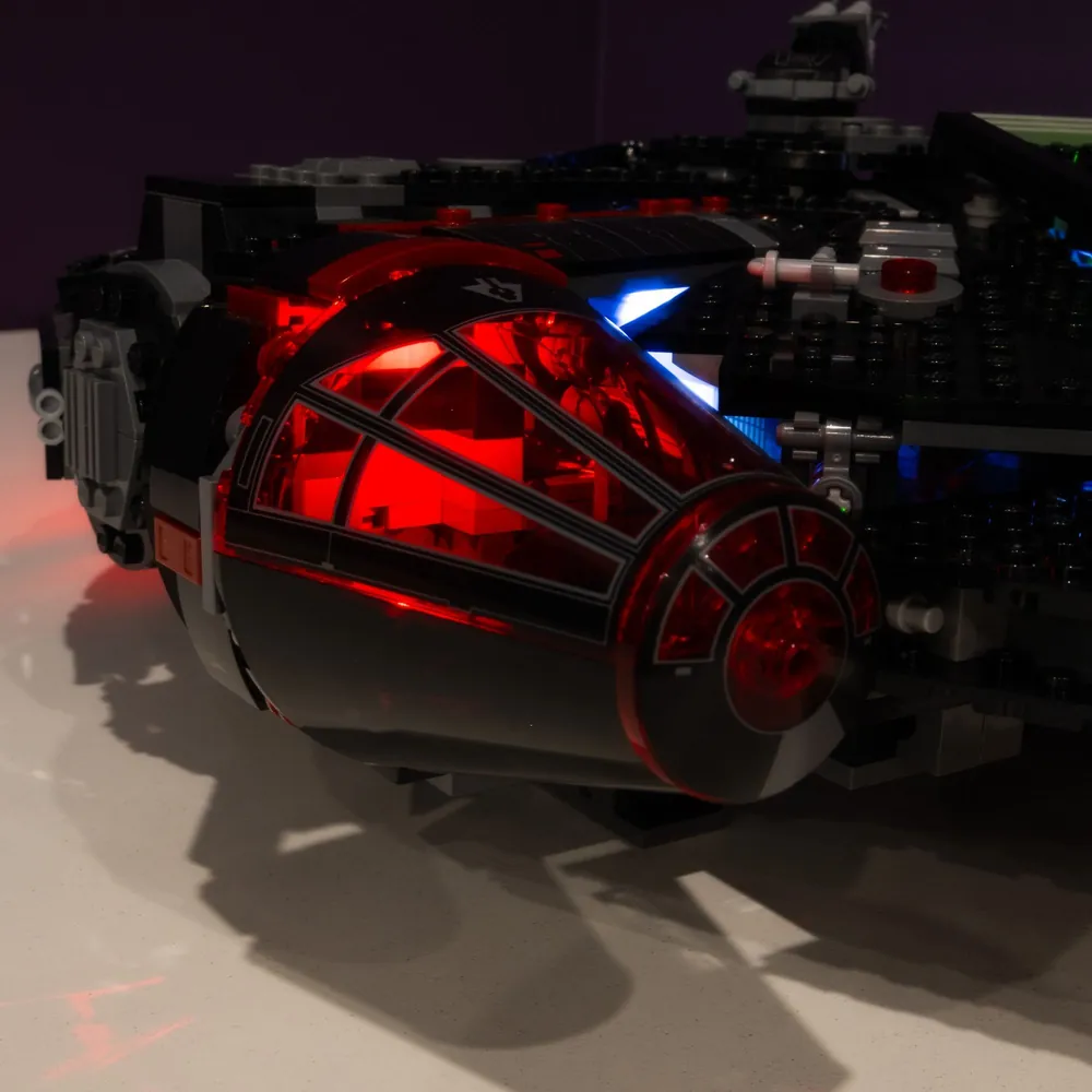 LightMyBricks DIY bundle for The Dark Falcon 75389, extensive coverage
