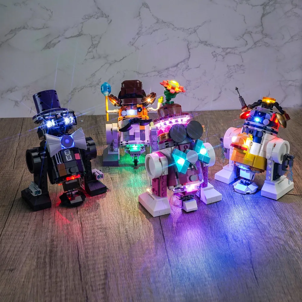 BrickBling droid builder lighting setup