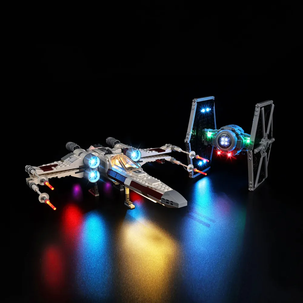 Game of Bricks light kit for LEGO 75393 with fully lit engines and cockpit
