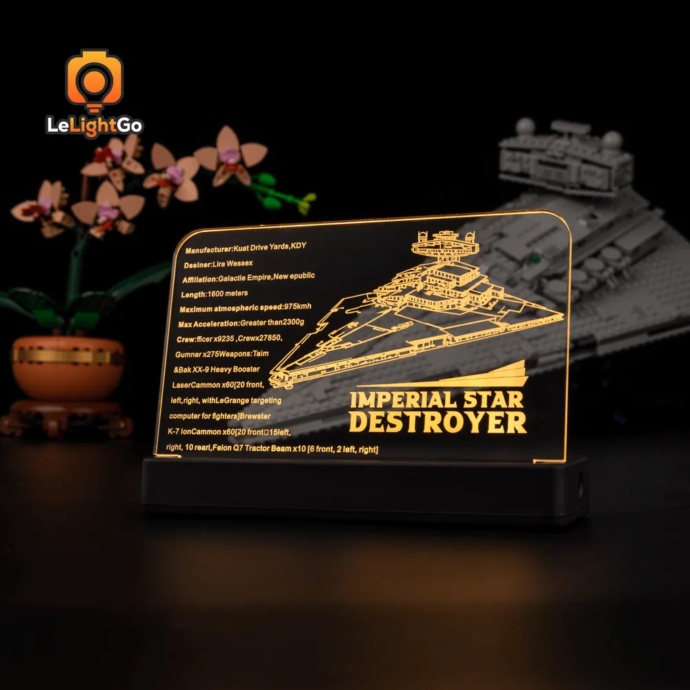 Single standard edition LeLightGo kit as displayed under the Star Destroyer