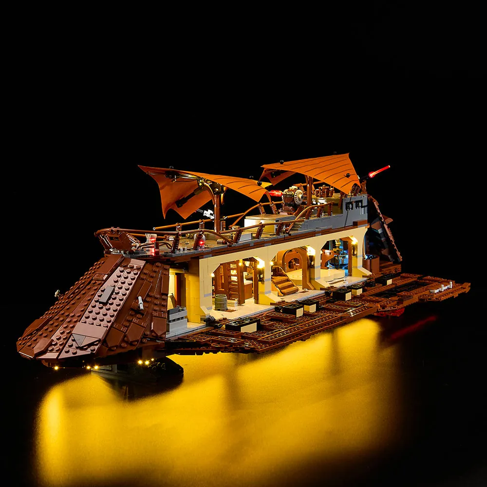 Game of Bricks modular expansion board LED kit for LEGO Jabba's Sail Barge 75397