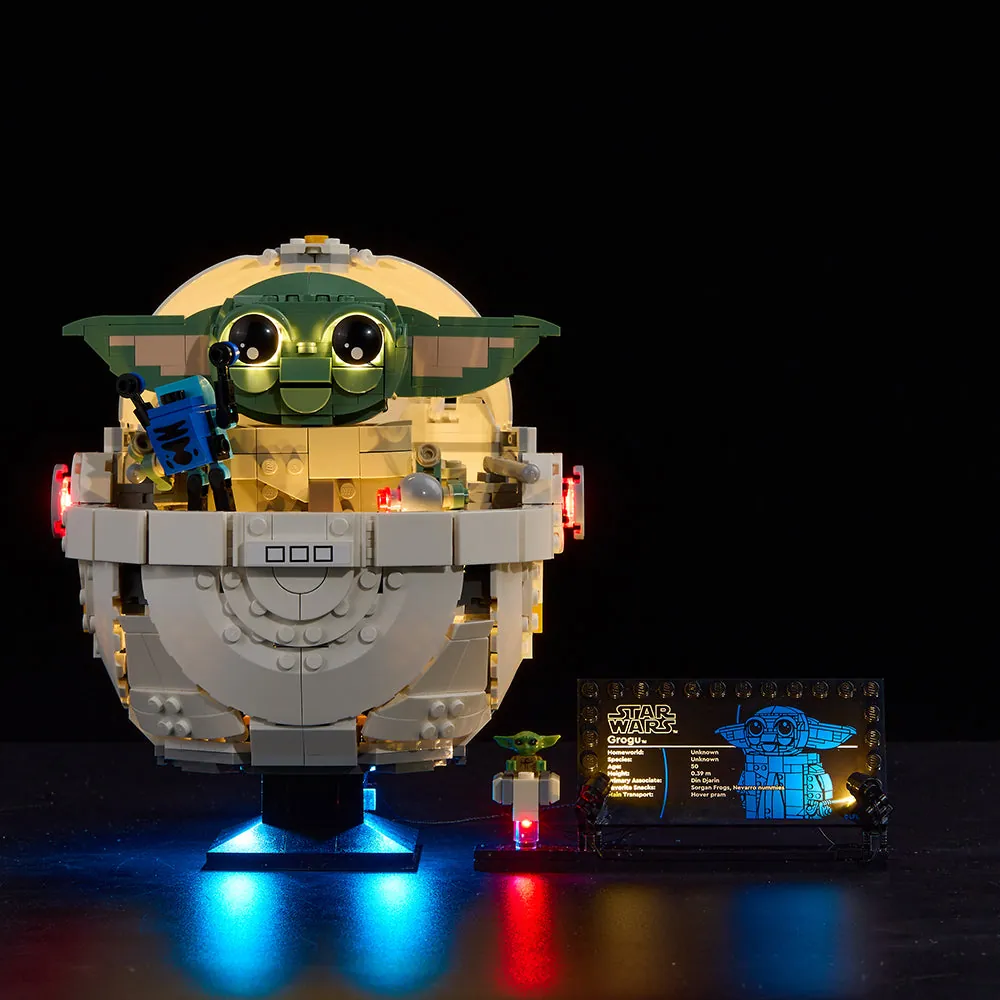 Game of Bricks light kit for LEGO Grogu 75403 with modular boards