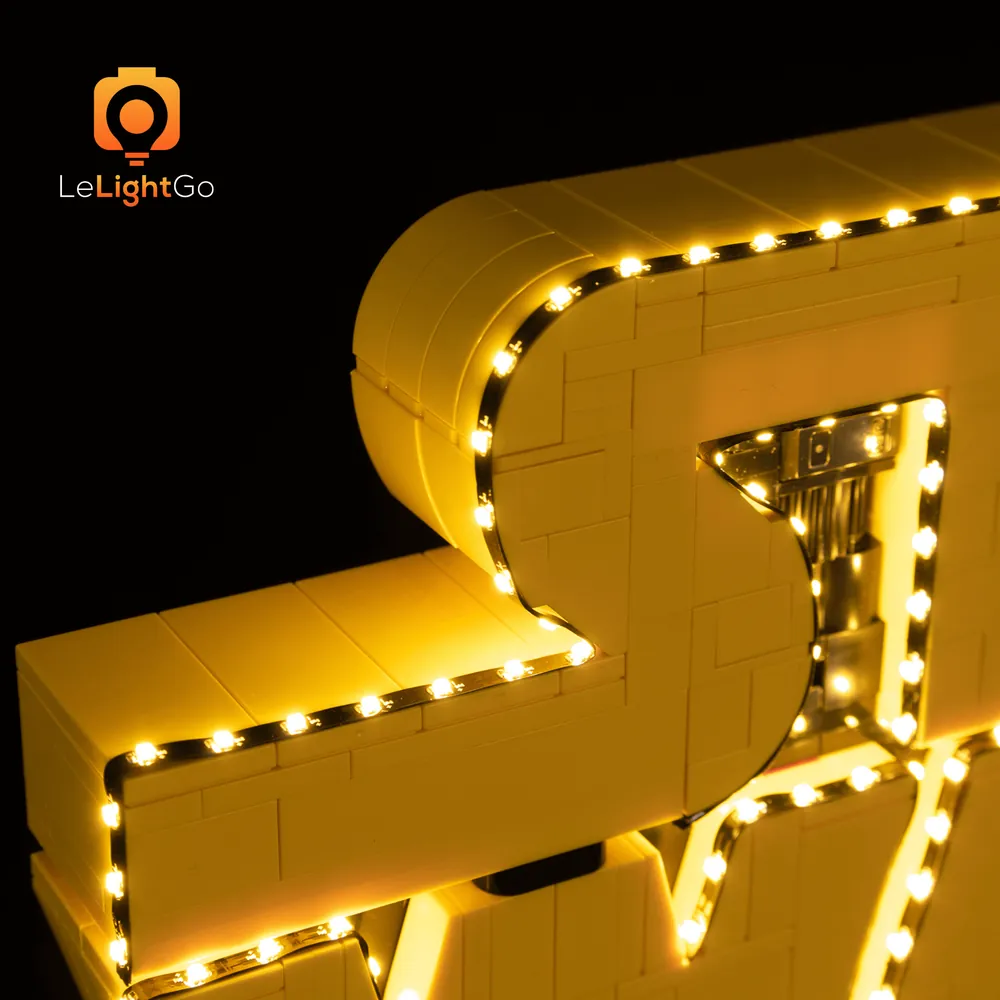 LeLightGo micro-LEDs inside LEGO Star Wars Logo 75407