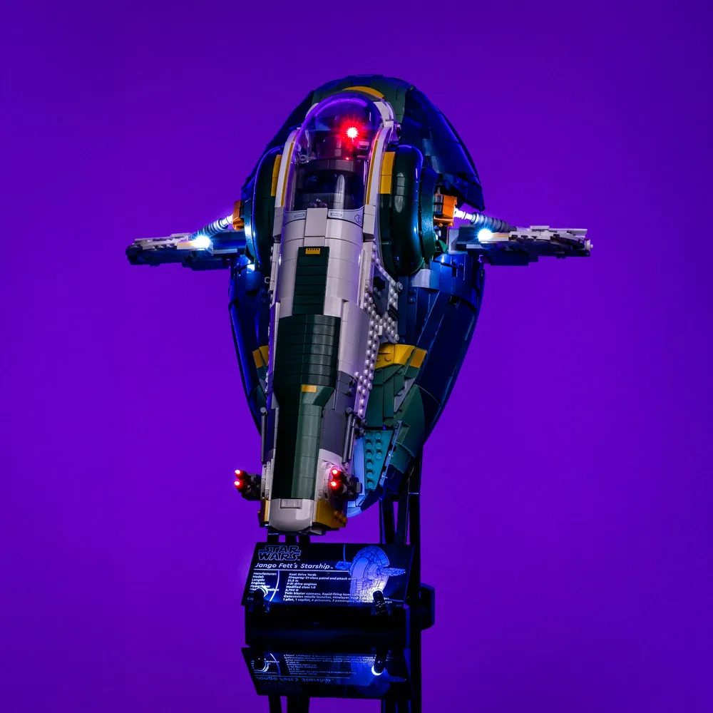 LightMyBricks LED kit for LEGO 75409 Jango Fett's Firespray-Class Starship