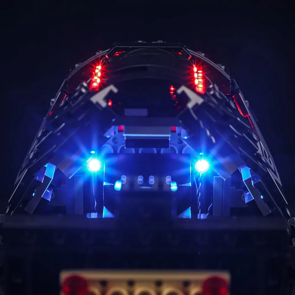 Complete light kit installation on LEGO Kylo Ren Helmet by Lightailing