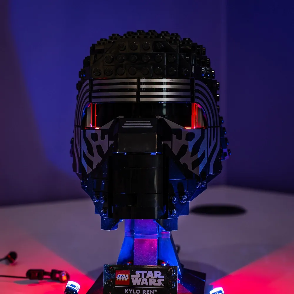 LightMyBricks premium light bundle for LEGO Kylo Ren Helmet 75415